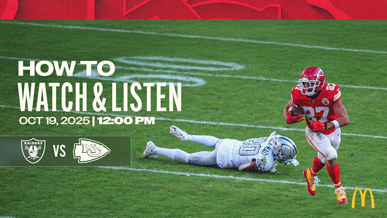 How to watch and hear |Week 7: Raiders Vs.