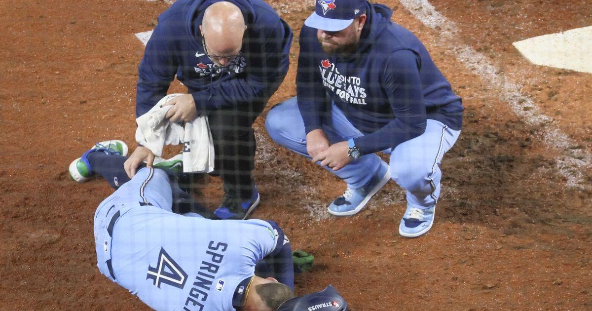 ALCS: Can Blue Jays' George Springer pitch in Game 6 against Mariners?|The Seatt...