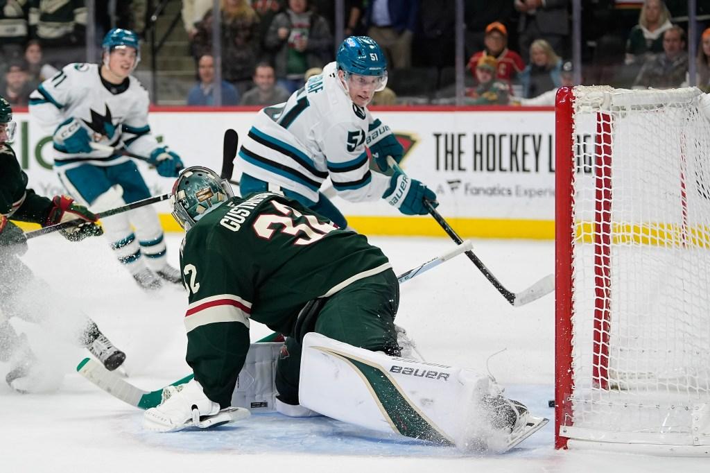 San Jose Sharks goaltender Yaroslav Askarov shines in victory over Minnesota Wild