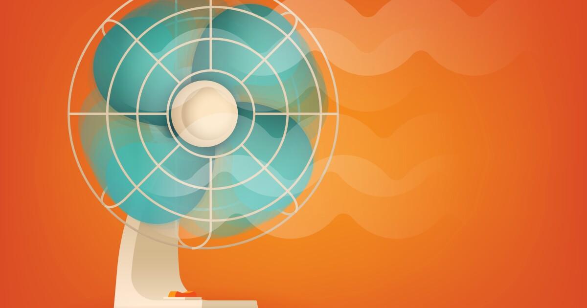 Electric fans may not cool effectively in heat