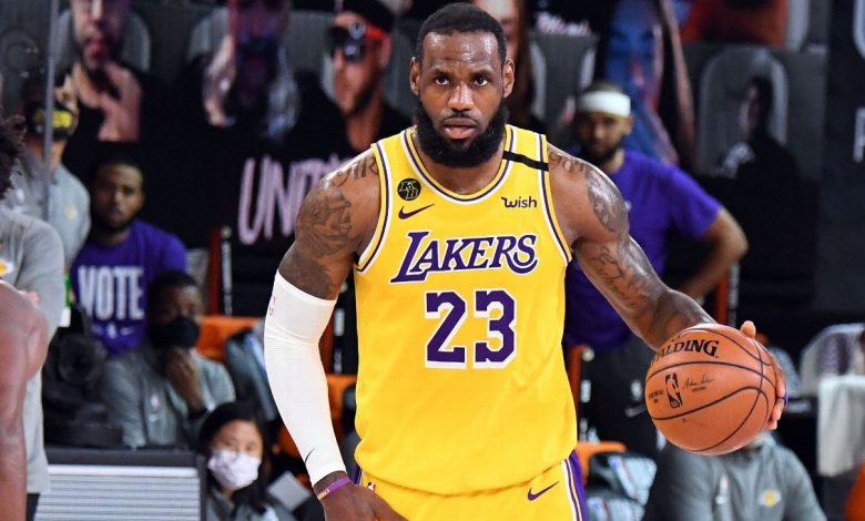 Preloaded text message from LeBron James setting the tone for the Los Angeles Lakers' Game 4 NBA Finals win