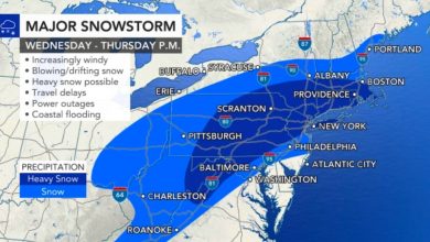 Photo of New Jersey Weather: Winter storm warning issued for 7 counties as total snowfall forecast increases