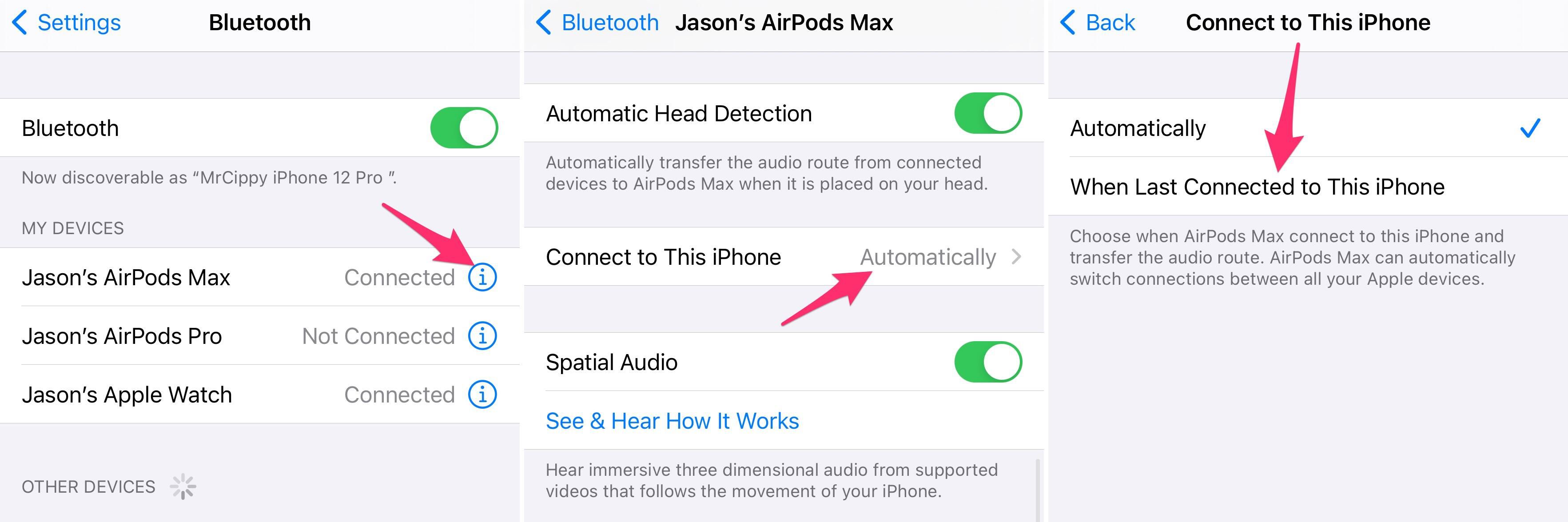 airpods automatic switching
