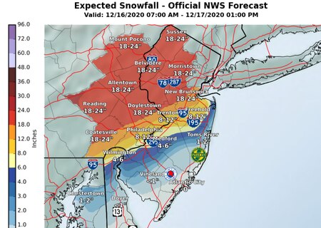 Weather in New Jersey: Snow forecast for this week