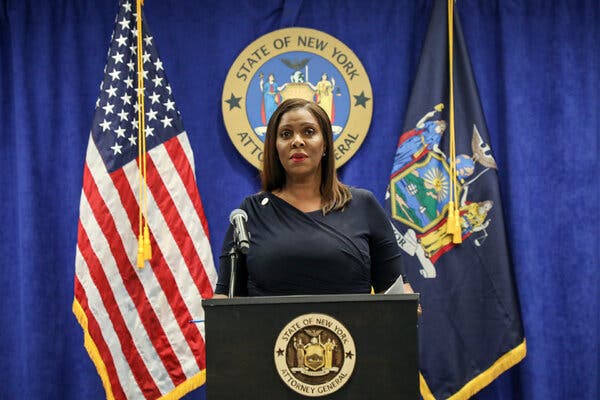 New York Attorney General Letitia James announced the lawsuits against Facebook on Wednesday.  Some legal experts said the cases were far from a hit.