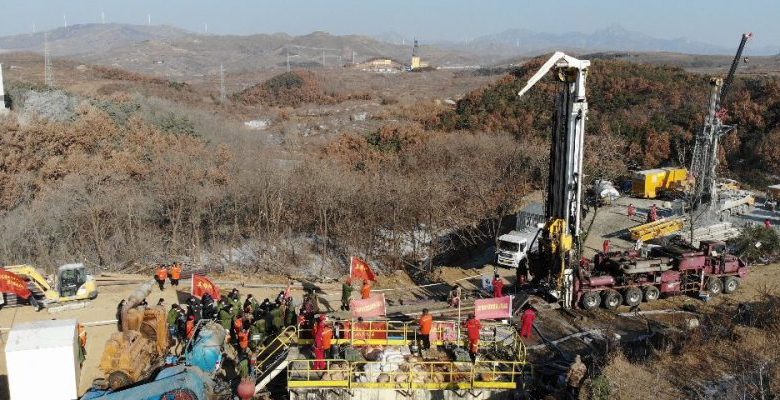 Twelve miners were still stuck in a gold mine in China for more than a week alive
