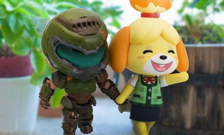 At random: Watch Doomguy and Animal Crossing's Isabel in the New Year together on Twitter