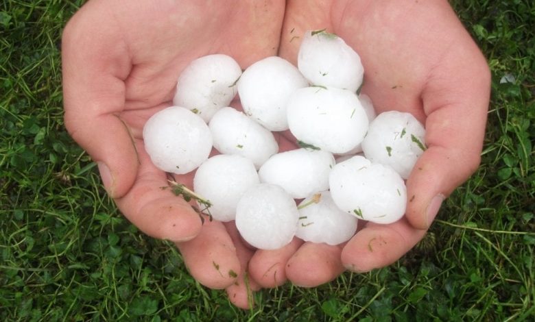 Weather - Hail storm hits West Virginia, United States.  There are damages, details