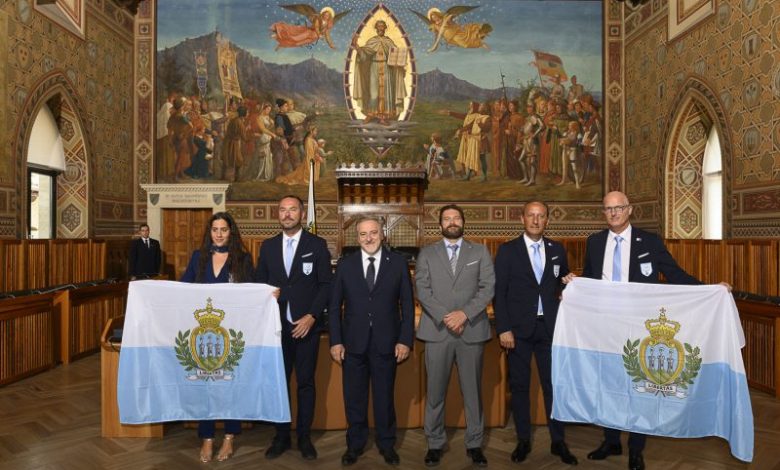 The delegation of San Marino presented • newsrimini.it