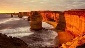 The twelve apostles in Australia are only eight years old and are 20 million years old