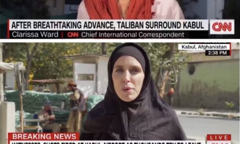CNN journalist in hijab after the Taliban's arrival: What's behind this photo