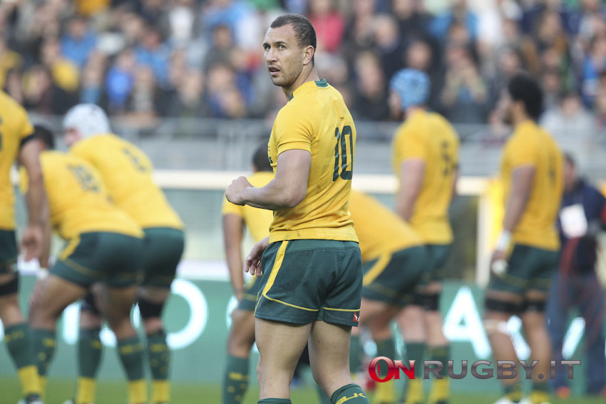 Quade Cooper's decisive kick demonstrated by Quade Cooper