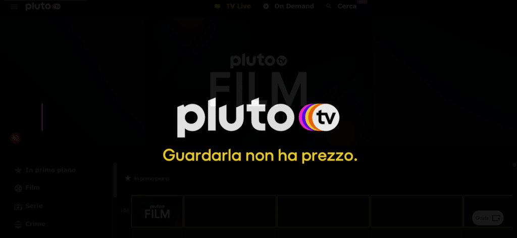 Pluto TV has arrived in Italy.