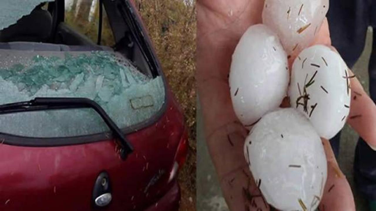 Photo of weather forecast.  Australia, new exceptional hailstorms.  Target New South Wales