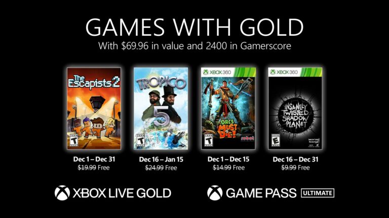 Games With Gold, the free games for Xbox Series X |  S and Xbox One in December 2021