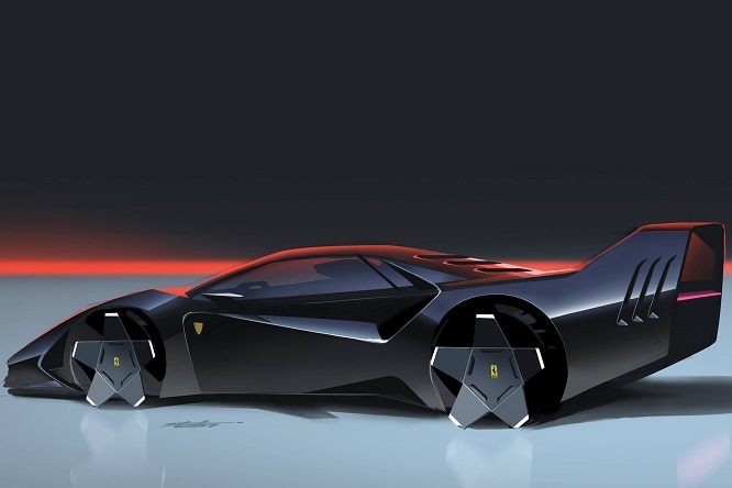 La F40 del futuro secondo un designer Kia