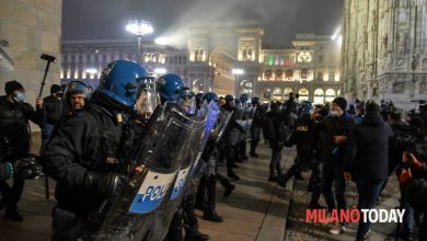 Photo of There is no green lane again on the square in Milan, the armored post and the protesters dam
