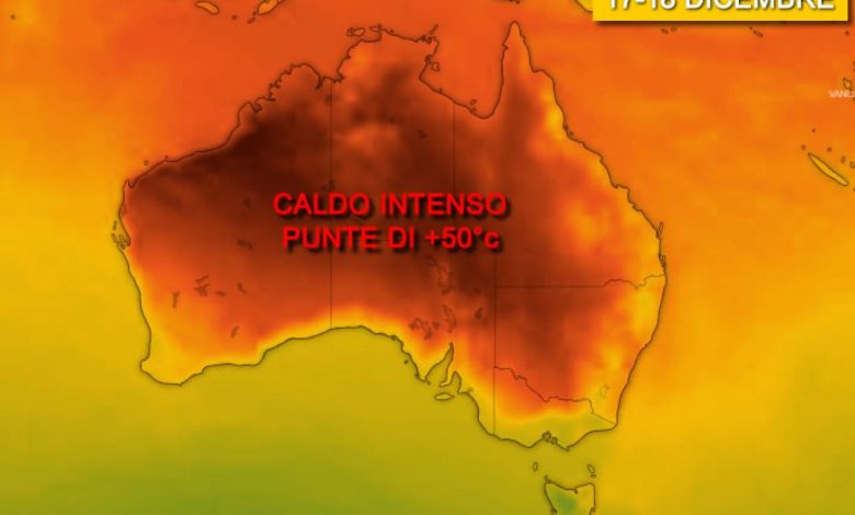 It's going to be a hot weekend in Australia, temperatures expected to reach 50°C" 3B Meteo
