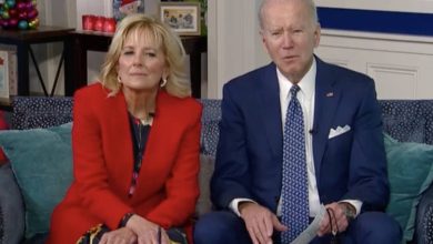 Photo of Biden insulted live.  Frost is located in the studio