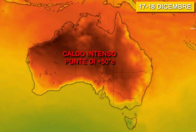 Australia, record the next heat wave