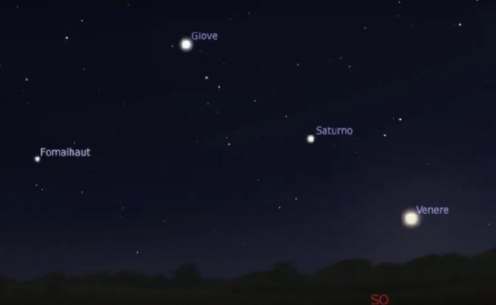 Jupiter, Saturn and Venus align perfectly - space and astronomy