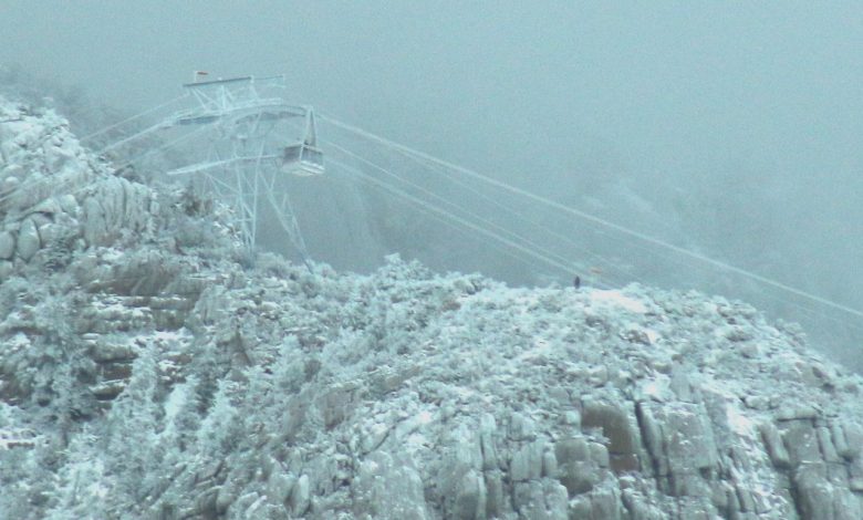 In the United States, 21 people were stranded on New Year's Eve on a cable car at an altitude of 3,000 meters