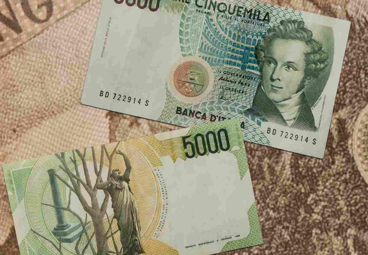 Non-convertible lira banknotes