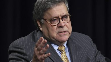 Photo of Former Attorney General William Barr spoke to the commission on January 6