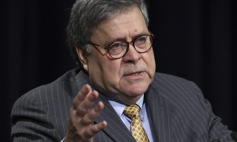 Former Attorney General William Barr spoke to the commission on January 6