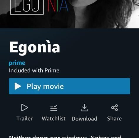 EGONIA: Il film di Gualtiero Serafini su Prime Video nel Regno Unito e negli USA al Festival Fuorinorma2022