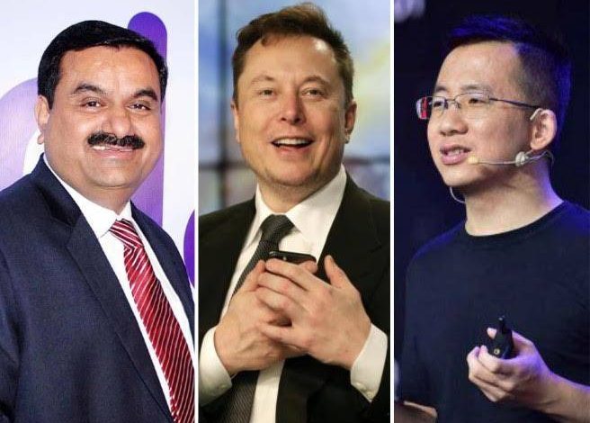 Musk, Adani, or Yiming: Who will be the first trillionaire in history?