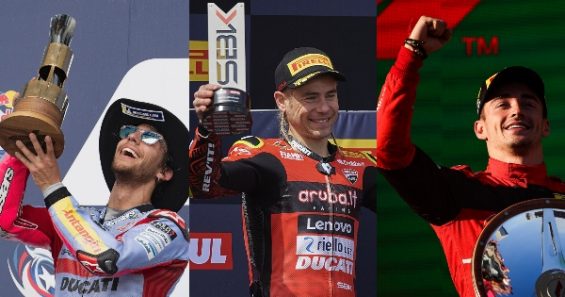 MotoGP and SBK in Austin (US), F1 in Melbourne (Australia): Italian jubilation numbers