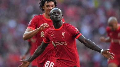 Photo of Super Mane, Liverpool in the FA Cup Final