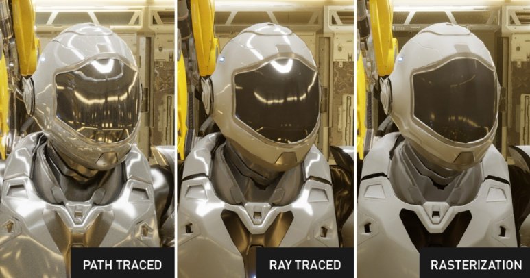 Comparison of Path Tracing and Other Nvidia Technologies