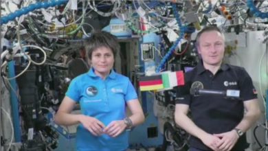 Photo of Cristoforetti, on the International Space Station I feel at home with my American and Russian colleagues – space and astronomy