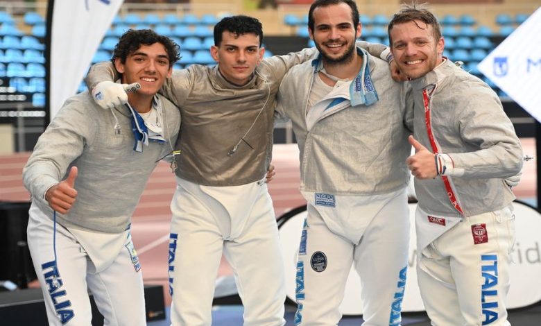 In Madrid, Italy Men's Team Saber Test Takes 3rd Place - OA Sport
