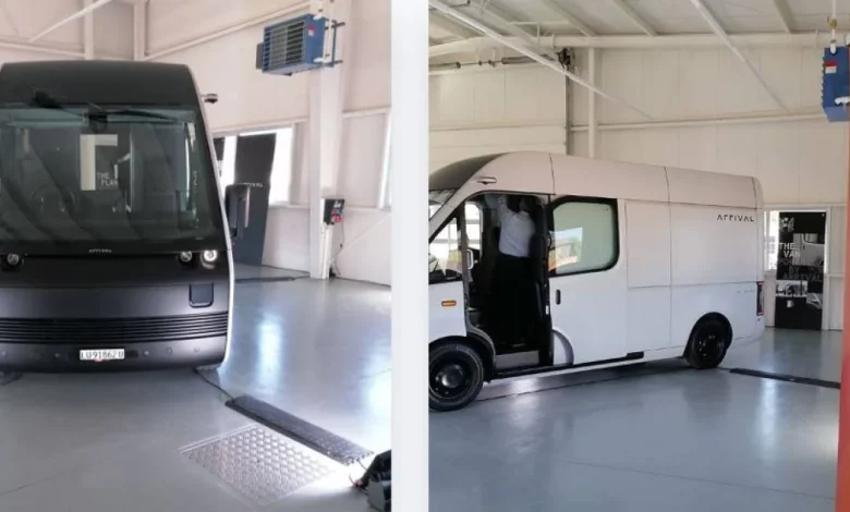 The arrival company's electric van will depart from UK and Switzerland