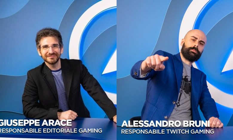 Giuseppe Aris is taking over the gaming division from Francesco Fossetti.  Alessandro Bruni takes over Twitch