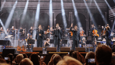 Photo of Il Volo between Bel canto and the show: “The Magnificent Three” at the ancient theater in Taormina