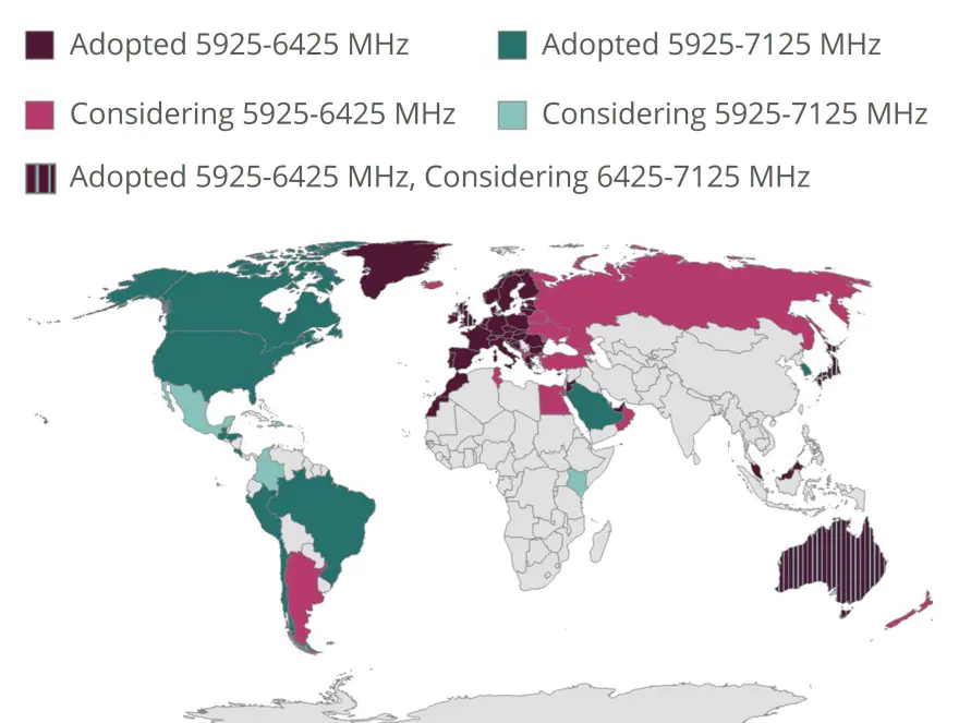 Wi-Fi 6E has spread all over the world