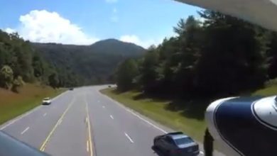 Photo of Engine failure, plane landed on highway: amazing video