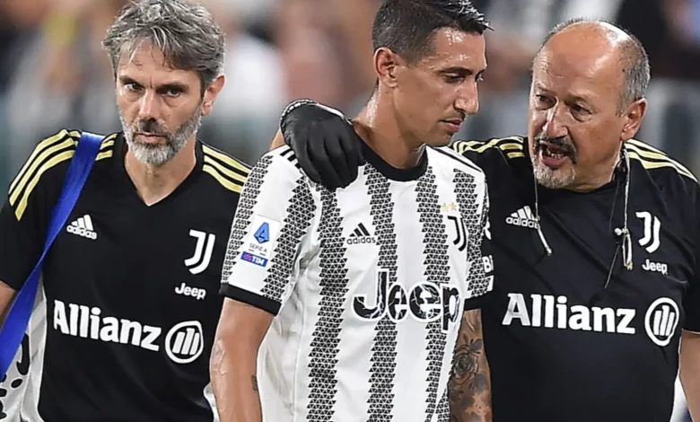 Juventus, 10-day break for Di Maria: adductor muscle injury