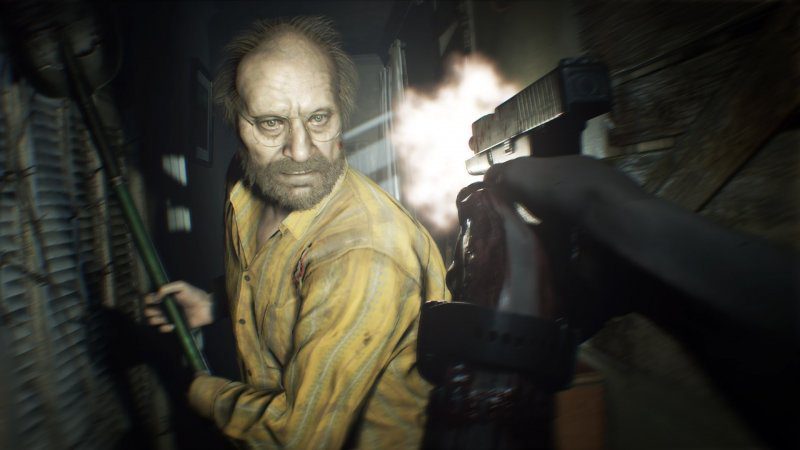 Resident Evil 7, a scene from the game