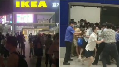 Photo of Covid, panic in Shanghai: IKEA customers flee as authorities try to close them in store