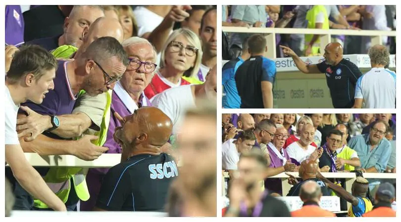 Napoli, Spalletti angry: face to face with Fiorentina fans
