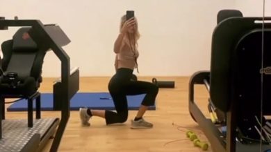 Photo of Ilary Blasi wants to maintain toned muscles and a fit body: after the holidays he trains in the private gym at home.  picture