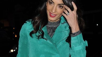 Photo of Amal Clooney’s green coat, office look to be copied instantly