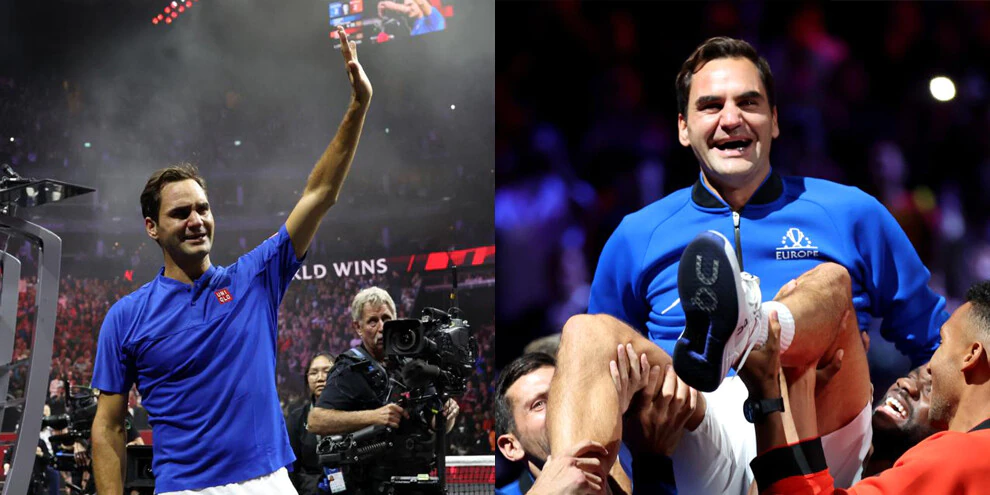 Federer, what an emotion: tears and smiles to say goodbye to tennis