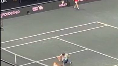 Photo of Moments of tension in the Laver Cup: a man invades the field and sets himself on fire