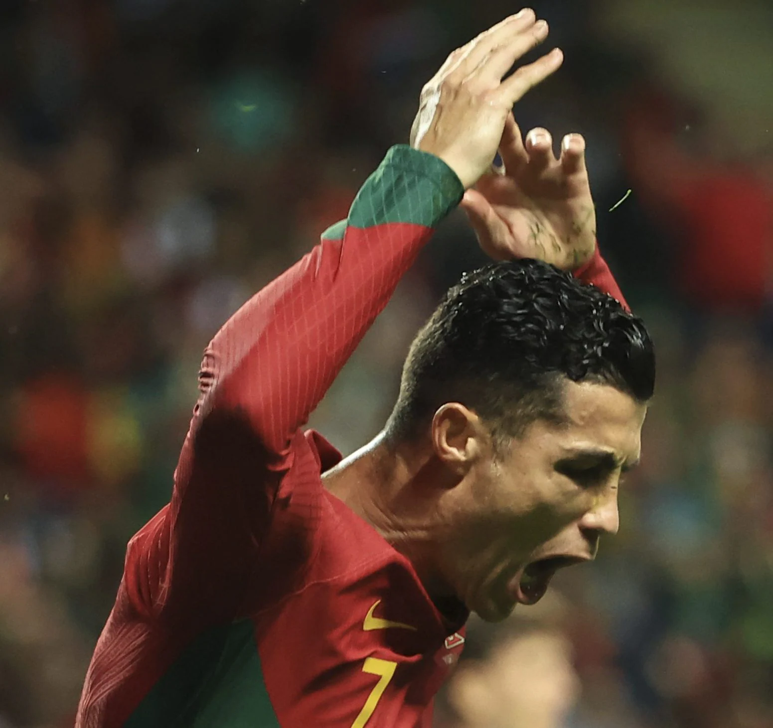 Ronaldo's unbridled anger during Portugal's match against Spain